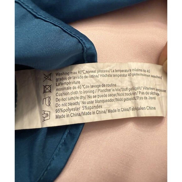 Ekouaer Polyester Satin Camisole Racerback Tank Top Lot - Pink And Teal Size XL - Picture 9 of 10